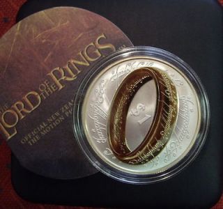 NEW ZEALAND 2003 LORD OF THE RINGS SILVER PROOF COIN RARE
