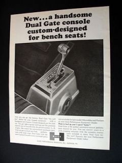 Hurst Custom Console Dual Gate Shifter 1964 print Ad