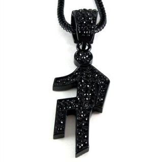 ICED OUT LMFAO SHUFFLIN PENDANT & 36 CHAIN NECKLACE HIPHOP PARTY ROCK