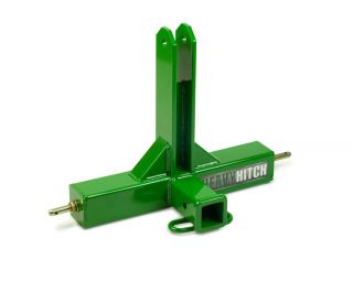 JD Green Cat. 1 Compact Tractor Trailer Mover Hitch Receiver for 3