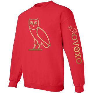 fan shirts owl Sweater pullover Sweatshirt Gold OVO XO Logo S 5XL