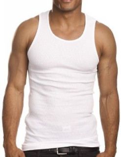 High Quality 100% Cotton Mens Undershirt Wife Beater Tank Top