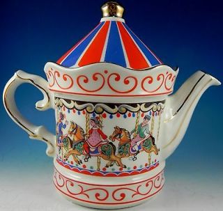 Sadler Edwardian Entertainments Carousel Teapot
