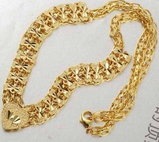 Gorgeous 9K Gold Filled Love Knot Womens V Necklace,W853