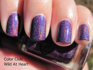 Color Club★ Wild At Heart   Dark Purple Holo Holographic Linear