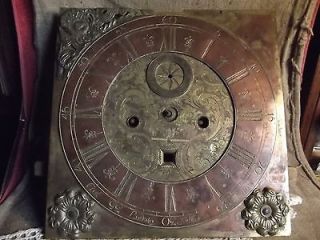 1700 s ANTIQUE LARGE LONGCASE CLOCK MOVEMENT  CARL LUDWIG KETTLER