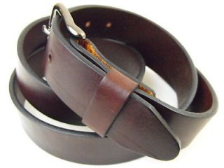 Made In USA 1 3/8 Sunset Brown Harness Leather Belt Square Buckle