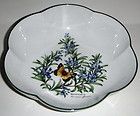 Royal Worcester Herbs Green Trim Round Scalloped Bowl 8 Rosemary