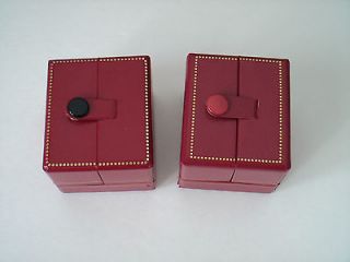 Leatherette Wedding Double Ring Box #121   2 Color Choice   BUY MORE