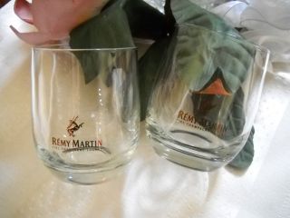 Remy Martin Fine Champagne Cognac Copper Gold Color Logo Label Glasses