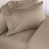 1000TC Soft Deep Pocket Bed Sheet Set 100% Cotton Beige Solid USA