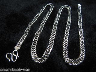 Platinum Necklace Mens Curb Chain / Stamp Pt950 / 30.35g 19 L   5mm