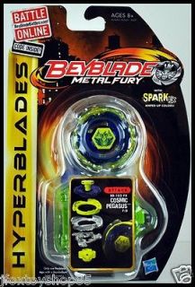 Hasbro BEYBLADE Metal Fury Attack HYPERBLADES COSMIC PEGASUS   BB105