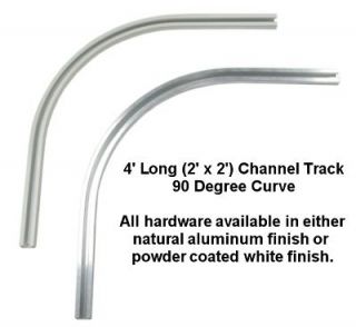 90 Degree Curve Track for Hospital Cubicle Curtain Track System