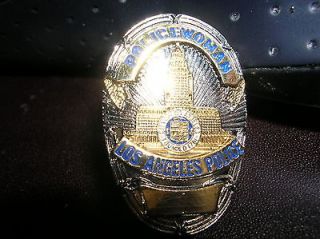 Los Angeles Police California 1 Mini Silver Gold Badge PIN Tie Tac