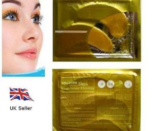 Pairs Collagen Crystal Eye Mask Gold Anti Ageing Lines Crows Feet New