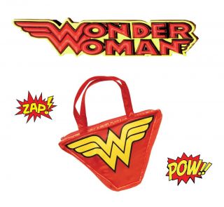 Official Wonder Woman Handbag Fancy Dress Outfit Bag Accessory Hen
