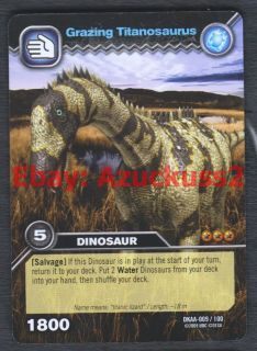 Grazing Titanosaurus #9 Dinosaur King Alpha Dinosaurs Attack TCG Card
