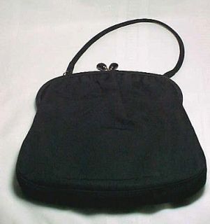 TWIFAILLE by ROSENFELD VINTAGE PURSE, BLACK ELEGANT EVENING BAG