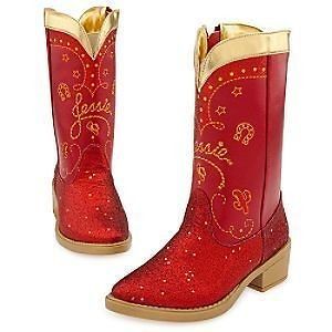 TOY STORY 3 JESSIE COSTUME RED COWBOY BOOTS NEW 11/12 