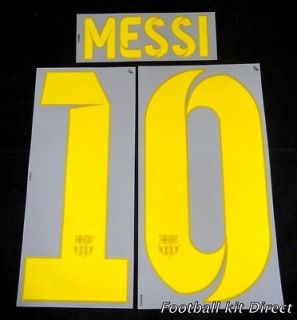 Barcelona Messi 10 2012/13 Football Shirt Name Set Home & Third
