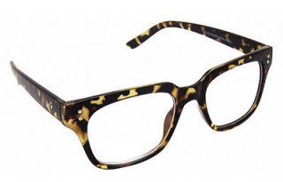 Fashion Tortoiseshell Clear Lens Glasses VTG Geeky Square Designer