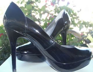 by Marciano Sandrea 2 Black Patent Elegant Pumps Shoes sz 9M $120