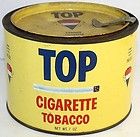 Vintage Top Cigarette Tobacco 7 Oz. Tin Can (Empty) N.C