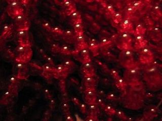 31STRAND RED CRACK CRYSTAL GLASS BEADS 6MM SUPPLY EST 140 BEADS