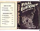 RON HUBBARD Final Blackout 1948 Hadley Hardcover 1st Edition w DJ