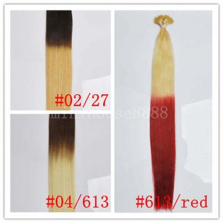 100S balayage/ombre remy 20 stick tip 100% human hair extensions 0.5g