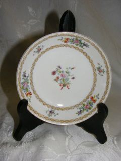 Vintage Nippon China 10th Mark White w Floral Boquet Berry Bowl 1891