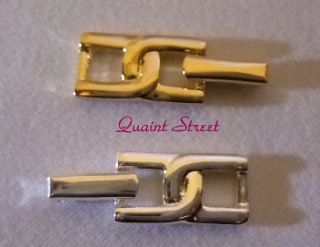 Folding Clasp Extender for necklace bracelet watch add 1 NEW   Gold