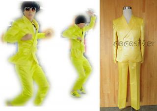 PSY Gangnam Style Costume yellow jacket Yoo Jae Suk Y Christmas tuxedo