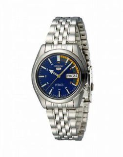 Authentic NEW SEIKO 5 BLUE FACE SPORTS DAY DATE AUTOMATIC SNK371K1 MEN