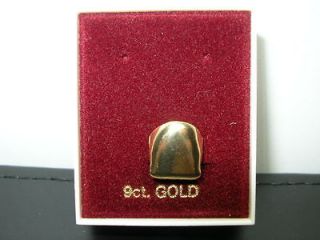 Solid Gold Plain GANGSTA side Tooth cap. 9ct. Gold.