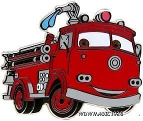 Newly listed Disney CARS 2 Red Rescue Fire Truck Engine Pin
