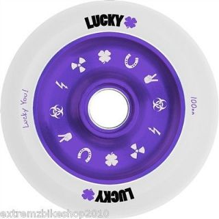 SCOOTERS   LUCKY CHARMS WHEEL   SCOOTER WHEEL   100MM   PURPLE/WHITE
