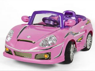Ride On Car Power Wheel Kids W/  Remote Power Control RC Pink Big
