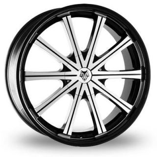 22 Wolf Design Genesis Alloy Wheels & Yokohama Tyres   NISSAN