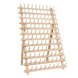 120 SPOOL WOODEN THREAD RACK FOR SMALL THREAD CONES EMBROIDERY THREADS