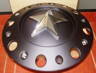 Rockstar KMC Wheels Black Custom Wheel Center Caps DUALLY #775L239 YB
