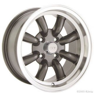 15x7 Konig Rewind Gray Wheel/Rim(s) 4x110 4 110 15 7