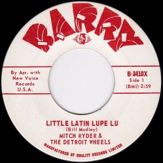 MITCH RYDER & THE DETROIT WHEELS Little Latin Lupe Lu