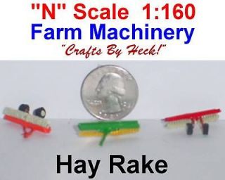 Newly listed N Scale Farm Machinery HAY RAKE