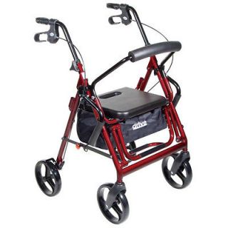 Duet Transport Chair Wheelchair Rollator Walker 2 in 1 combo by Drive