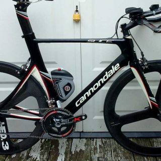 2008 Cannondale Slice TT/Tri bike carbon, dura ace, carbon aero wheels