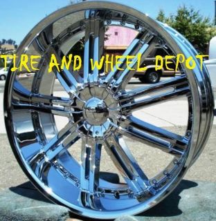 22 inch V800 Rims Wheels and Tires Mustang Impala Malibu Grand Prix