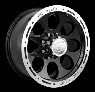 Ion Alloys Style 174 Wheels Rims 15x10 5x5 5 Black with Beadlock Look