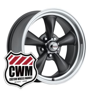 17x7 Charcoal Gray Wheels Rims 5x4 75 Lug Pattern for Chevy Corvette